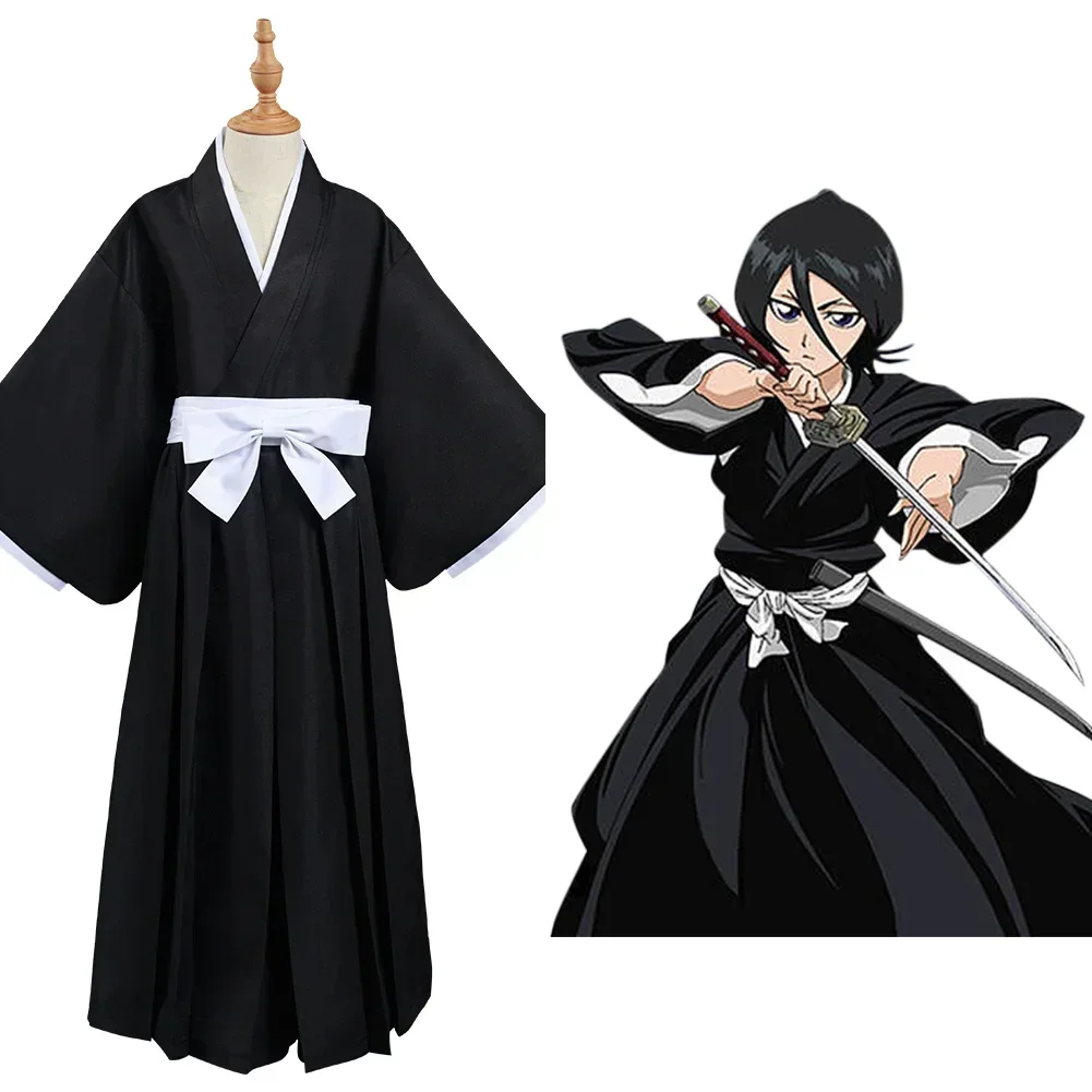 2025 Halloween Bleach Kurosaki Ichigo / Kuchiki Rukia / Toushiro Toushirou Die Pa Cosplay Costume Outfits Black Suit Halloween