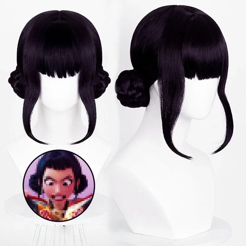 2025 Halloween Movie Kpop Cosplay Wig Mira Rumi Zoey Demon Hunters Purple Black Red Long Hair Heat Resistant Synthetic Wigs - Image 3