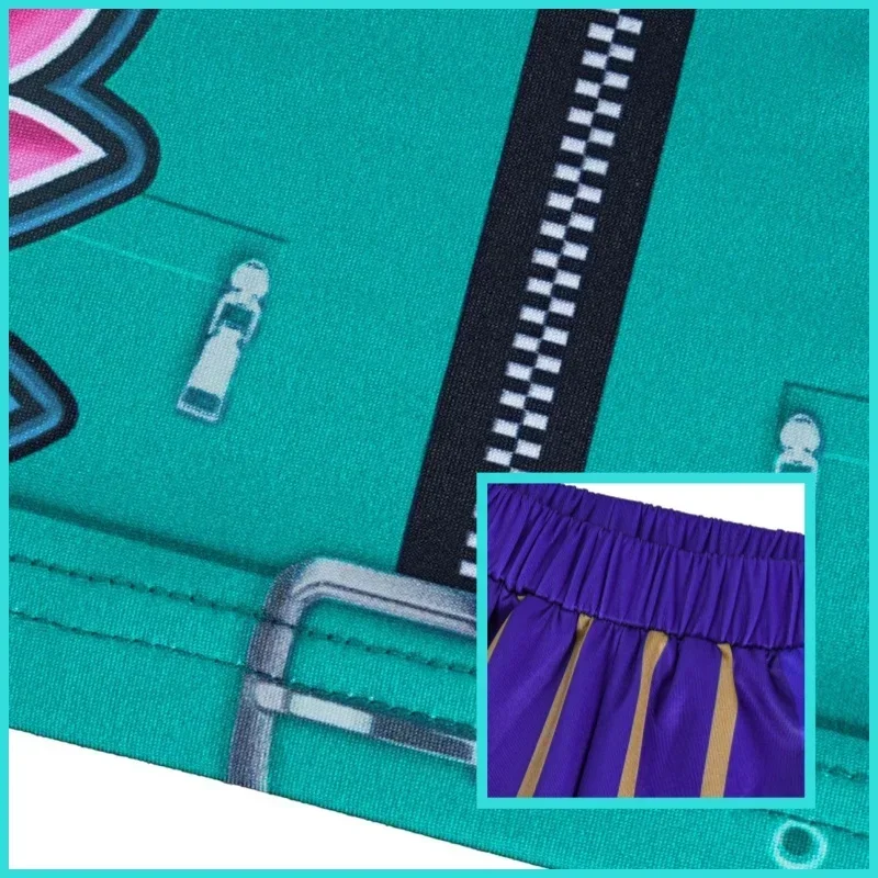 2025 Children Zoey Mira Rumi 3D Print Cosplay Costume Halloween Carnival K-Pop Hunters Girl Group Idol Role Play Dress Up Outfit - Image 3